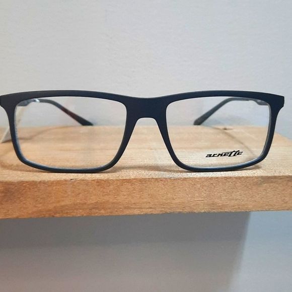 NEW Rx'able Eyeglass Frame by ARNETTE, matte black, 54 17 140 lightweight square - Picture 2 of 6